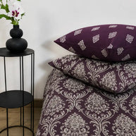 Plum Mandala Cotton Bedsheet Set – 5 Pcs