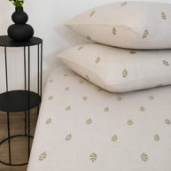 Minimal Print Cotton Bedsheet Set – 5 Pcs