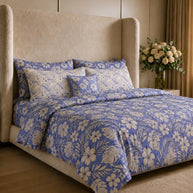Blue Serenity Reversible Quilt Cover Set – 7 Pcs