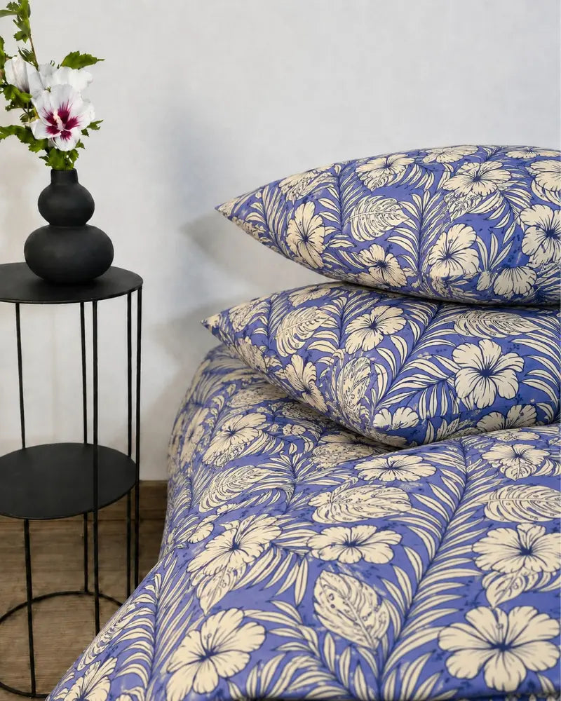 Blue Serenity Reversible Quilt Cover Set – 7 Pcs