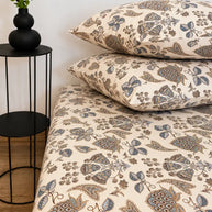 Classic Paisley Satin Bedsheet Set – 5 Pcs