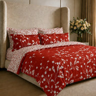 Cherry Blossom Dream Reversible Quilt Cover Set – 7 Pcs