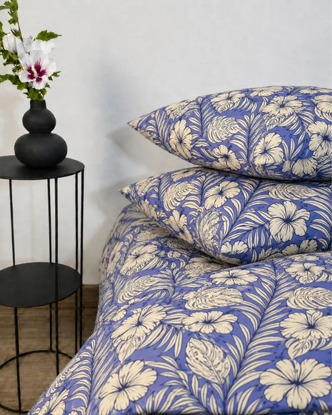 Blue Serenity Reversible Quilt Cover Set – 7 Pcs