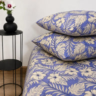 Blue Serenity Cotton Bedsheet Set – 5 Pcs