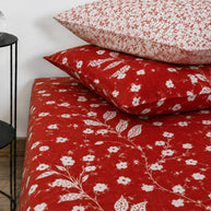 Cherry Blossom Cotton Bedsheet Set – 5 Pcs