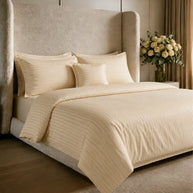 Elegant Skin Stripe Quilt Cover Set – 7 Pcs
