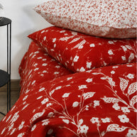 Cherry Blossom Dream Reversible Quilt Cover Set – 7 Pcs