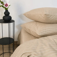 Elegant Skin Stripe Quilt Cover Set – 7 Pcs