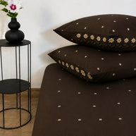 Daisy Embroidered Cotton Bedsheet Set – 5 Pcs